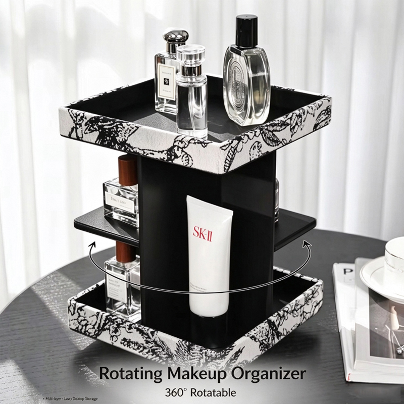 หลายชั้น 360 °   ชั้นวางเครื่อ - Luxury Skincare Tools บทวิจารณ์และราคา