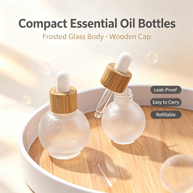 ขวดแก้วทรงกลมขนาด 20/30 มล. พร - Luxury Skincare Packaging บทวิจารณ์และราคา
