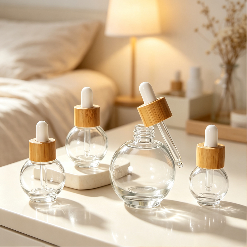 ขวดแก้วทรงกลมขนาด 20/30 มล. พร - Luxury Skincare Packaging บทวิจารณ์และราคา