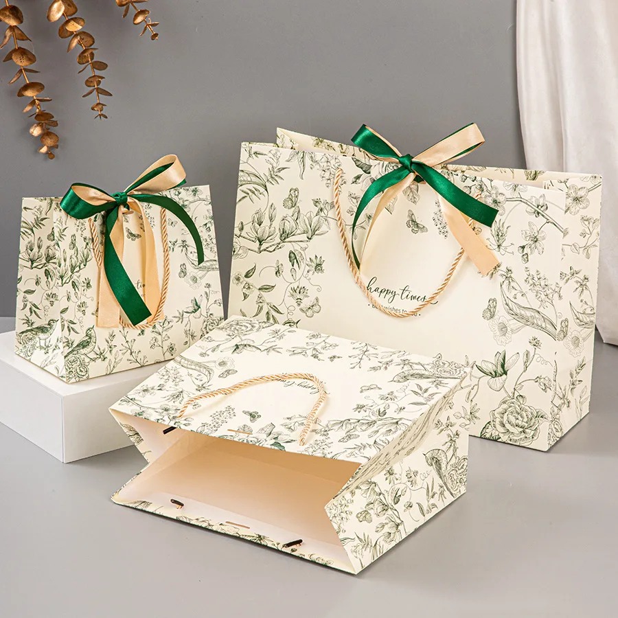 ถุงของขวัญลายดอกไม้ 10 ชิ้น พร - Luxury Skincare Packaging บทวิจารณ์และราคา